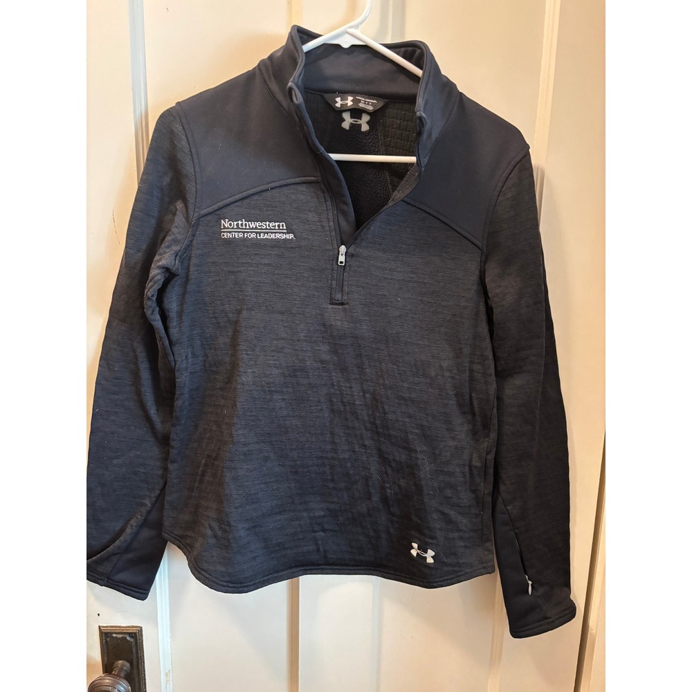 Under Armour Northwestern Center for Leadership 1/4 Zip Pullover Gray Small